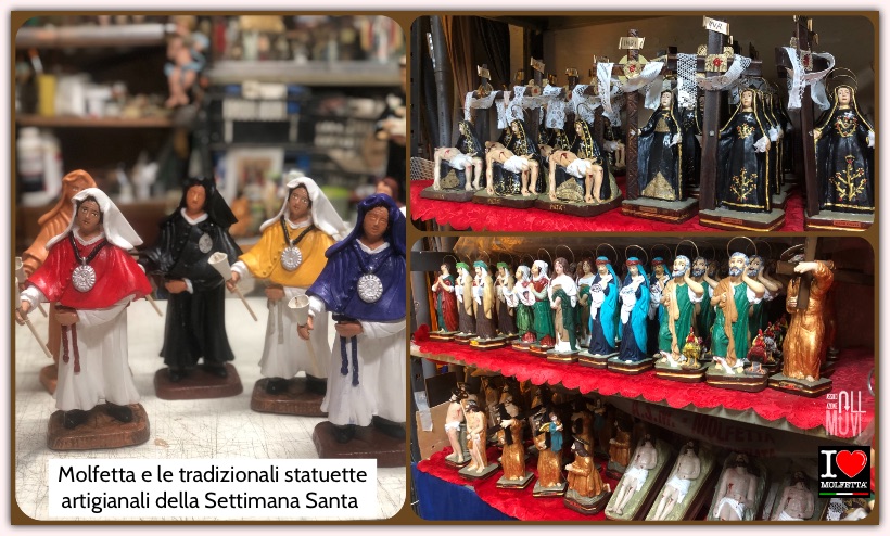 Molfetta e le tradizionali statuette artigianali della settimana santa 