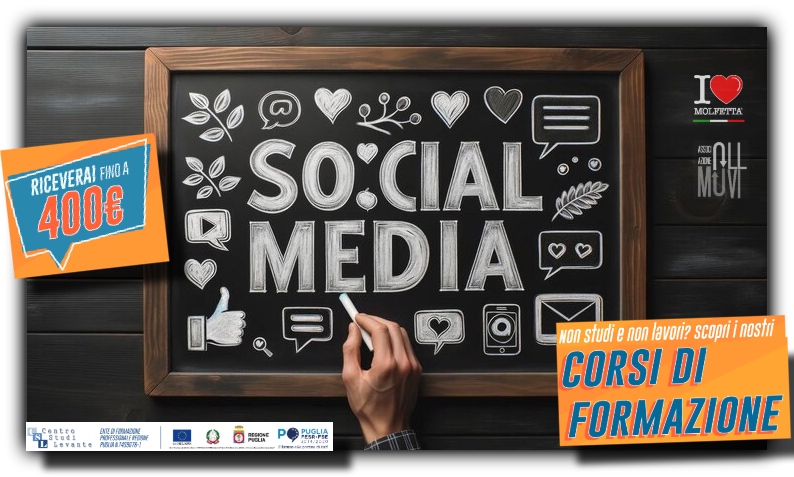 A Molfetta: corso gratuito di Social Media Communication e Digital Marketing