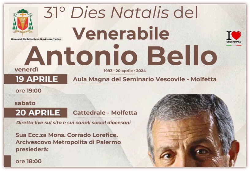 Venerabile don Tonino Bello: 31esimo  Anniversario del dies natalis