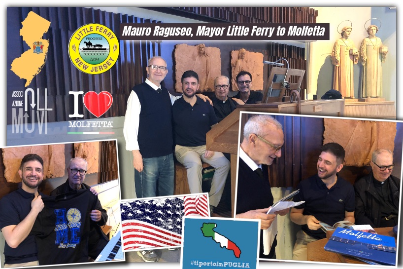 Mauro Raguseo, Mayor Little Ferry to Molfetta: turismo delle radici
