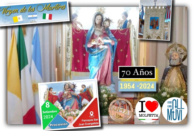 UMA Argentina este ano la procesion Madonna dei Martiri es el 8 de Setiembre