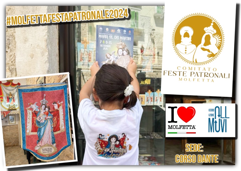 Comitato Feste Patronali Molfettese:  le nuove t-shirt 2024