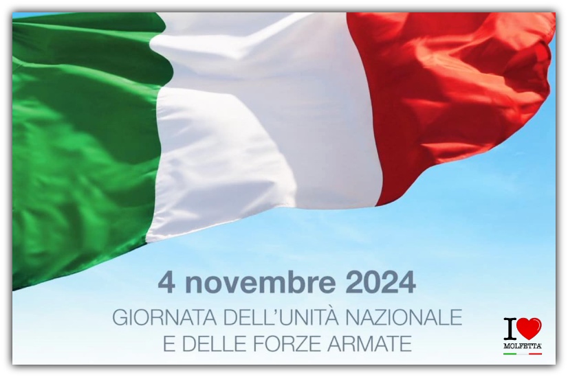 4 Novembre in Italian: Giornata dell ' Unita' Nazionale e delle Forze Armate