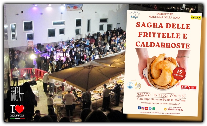 A Molfetta, tradizioni e sapori la Sagra delle frittelle e delle caldarroste