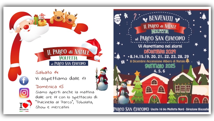 Inaugurato il Parco di Natale a Molfetta entra nel vivo lo spirito Natalizio