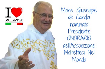 Mons. Giuseppe de Candia Presidente Onorario Associazione Molfettesi Nel Mondo