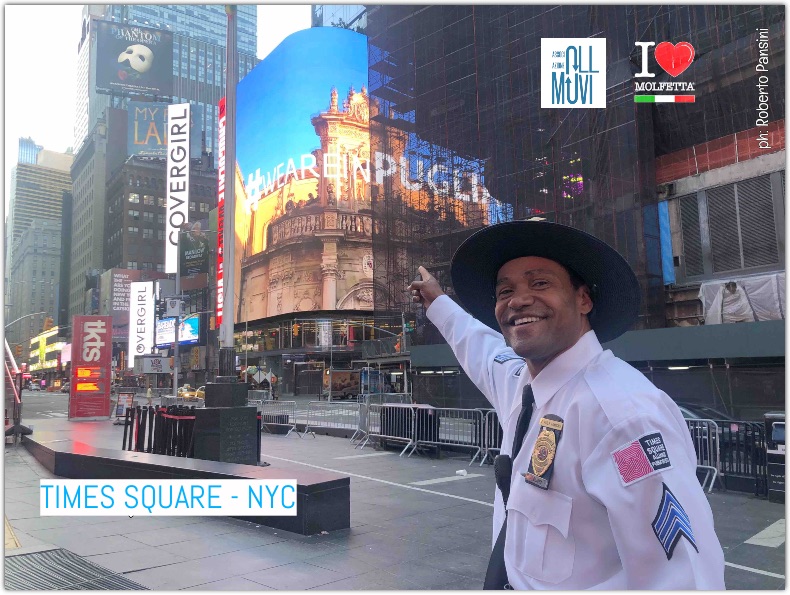 #WeAreInPUGLIA sugli schermi giganti a Times Square NYC