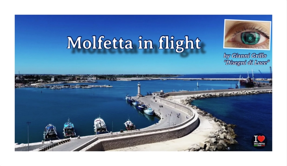 Molfetta in flight with drone ILM